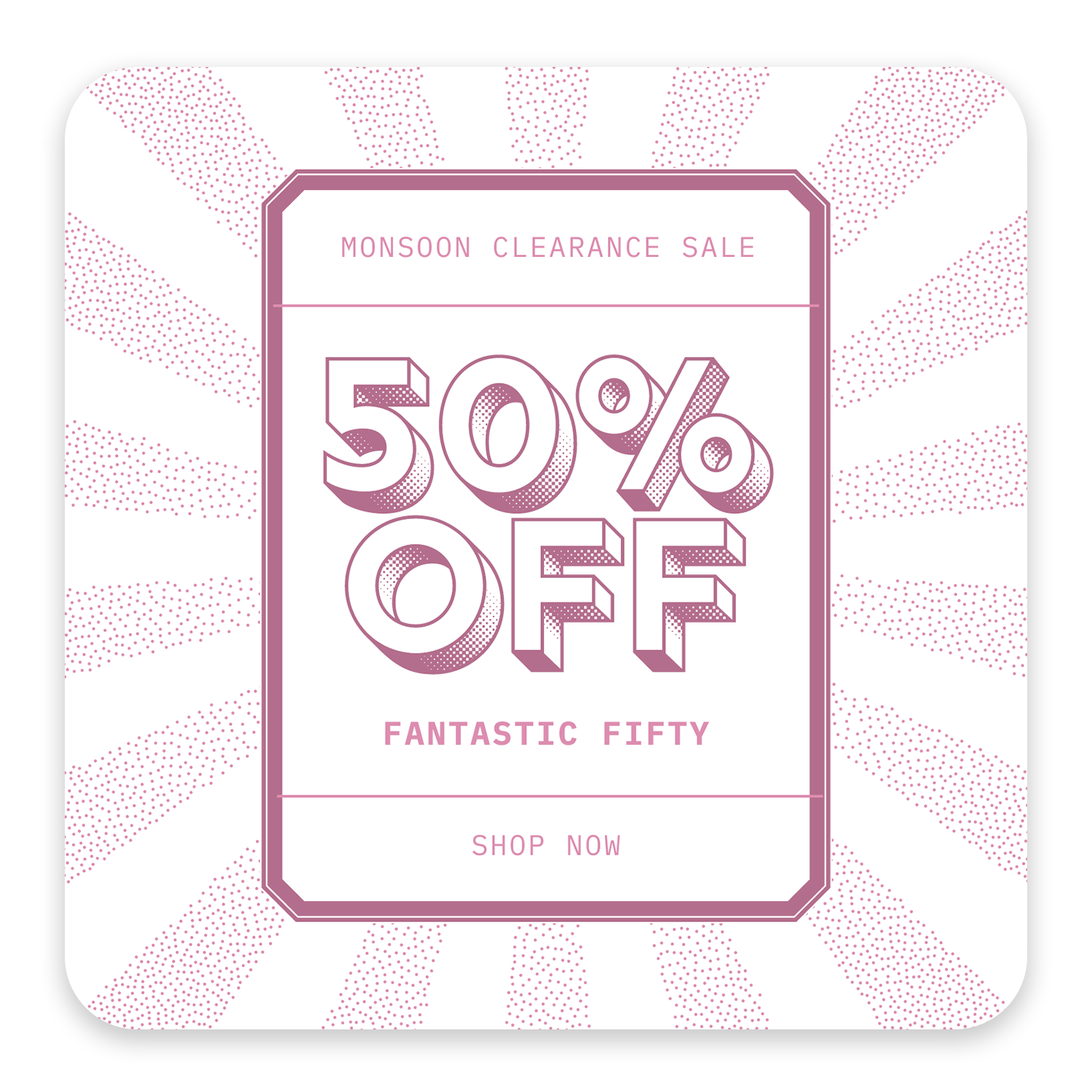 50% OFF - Clearance Sale