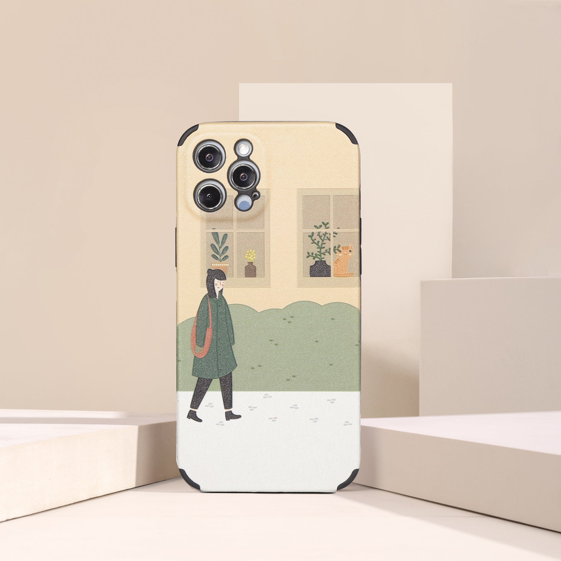 3D Cartoon Embossing iPhone Case
