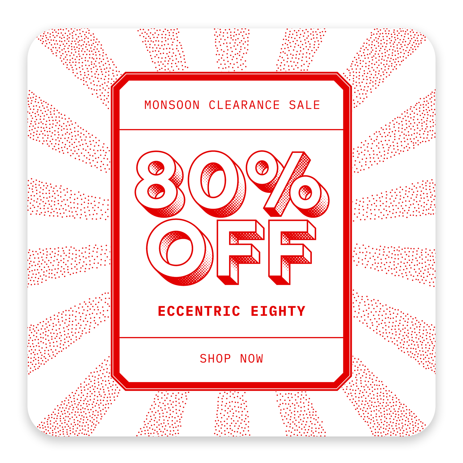 80% OFF - Clearance Sale
