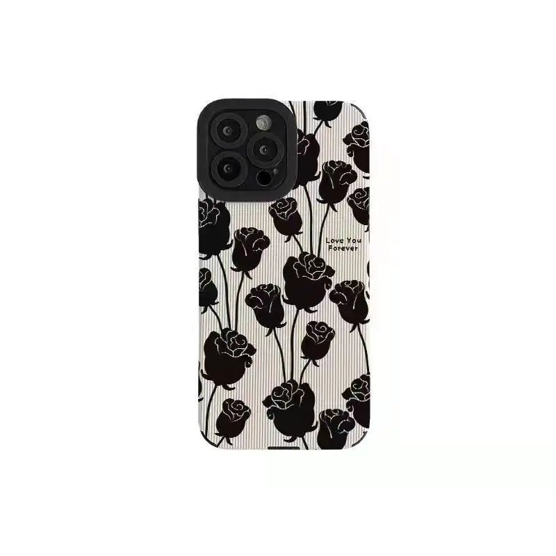 Halfeti Black Rose iPhone Case