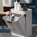 Double Layer Laundry Basket Classification with Wheels