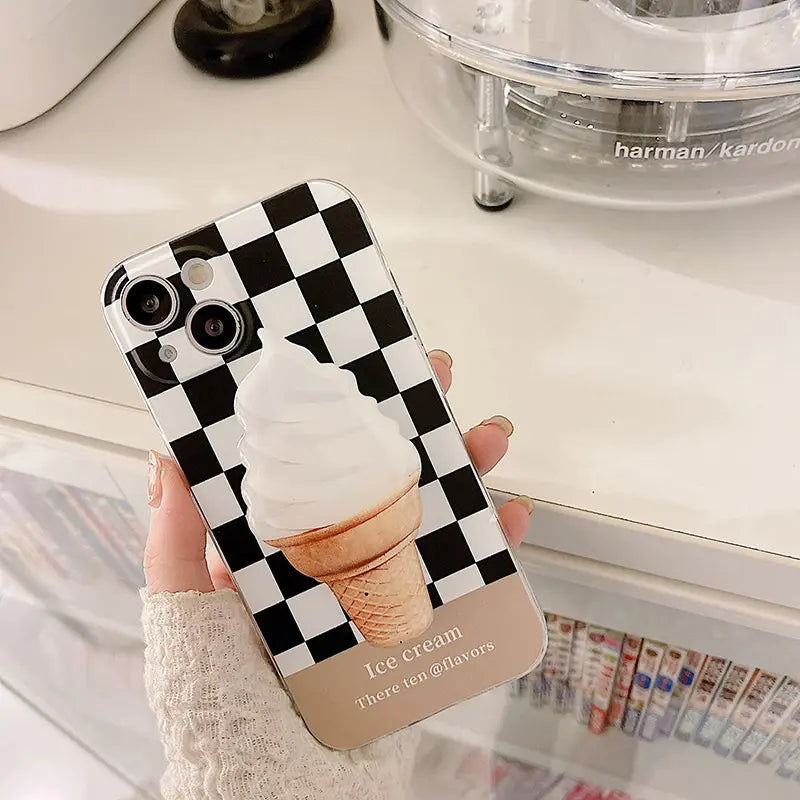 Ice-Cream iPhone Case ( With Pop Socket )