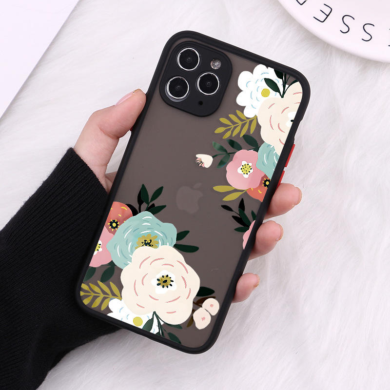 Black Floral iPhone Case