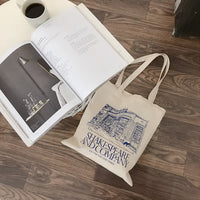 Booklover's Parisian Tote Bag