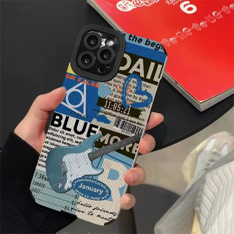 Blue Guitar iPhone Case