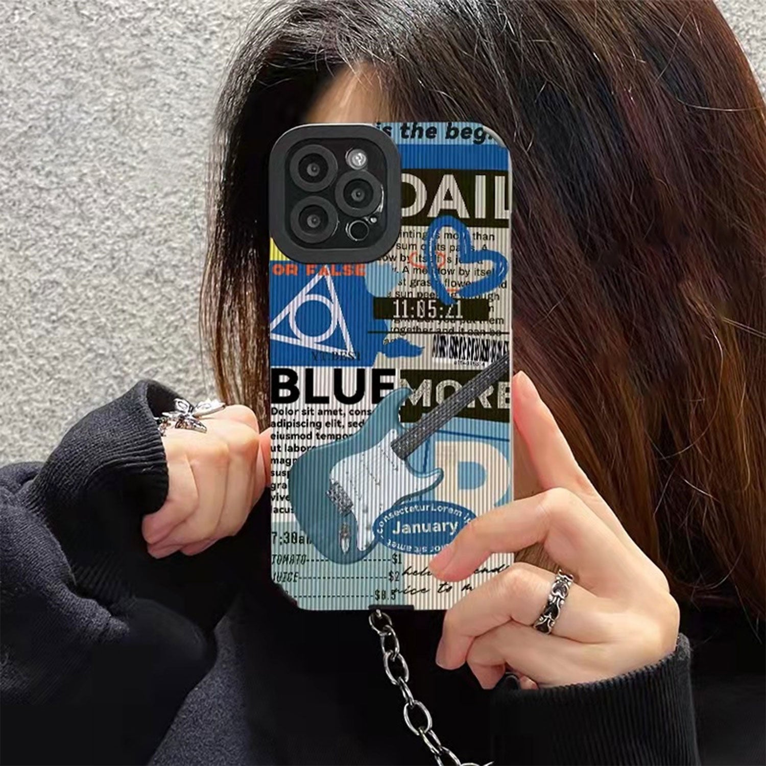 Blue Guitar iPhone Case
