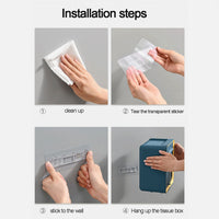 Multi-Purpose Wall-mounted Tissue Box Holder
