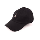 Leather Adjuster Giraffe Embroidered Relaxed Fit Cap