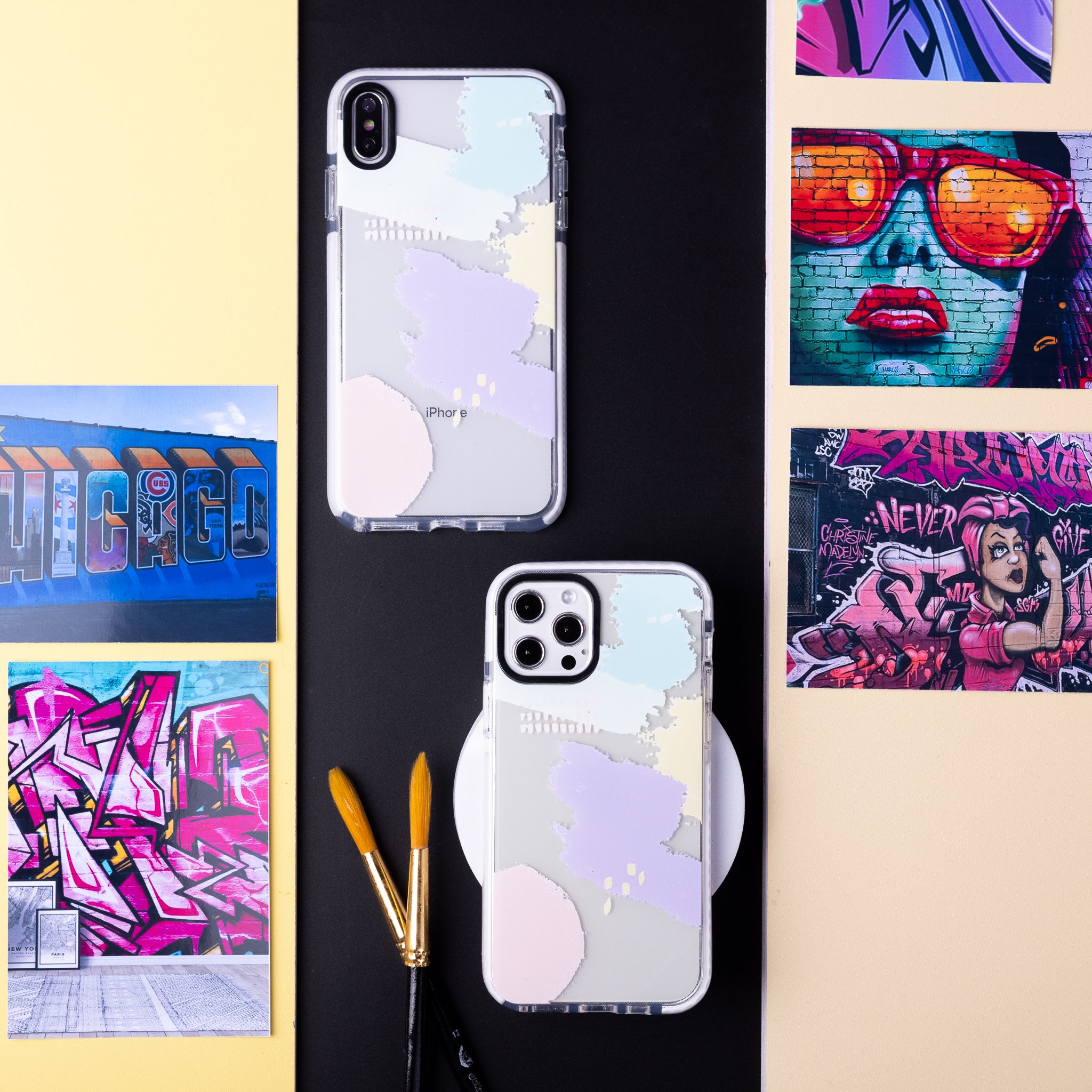 Pink Graffiti Soft Silicone iPhone Case