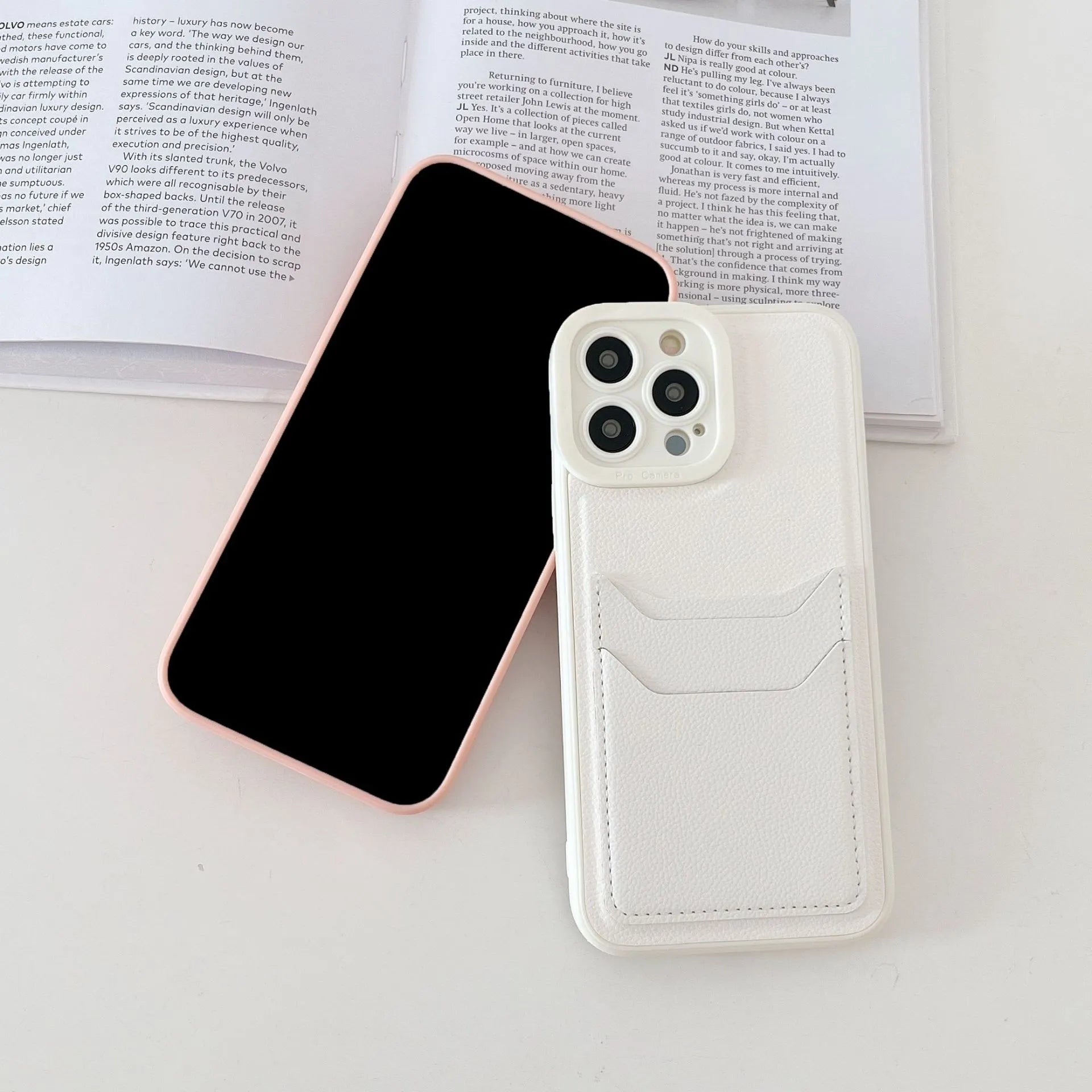 Pastel Dual Card Holder iPhone Case