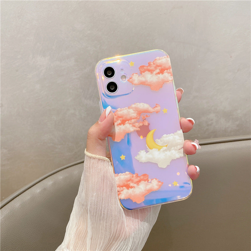 Chromatic Cloudy Sky iPhone Case