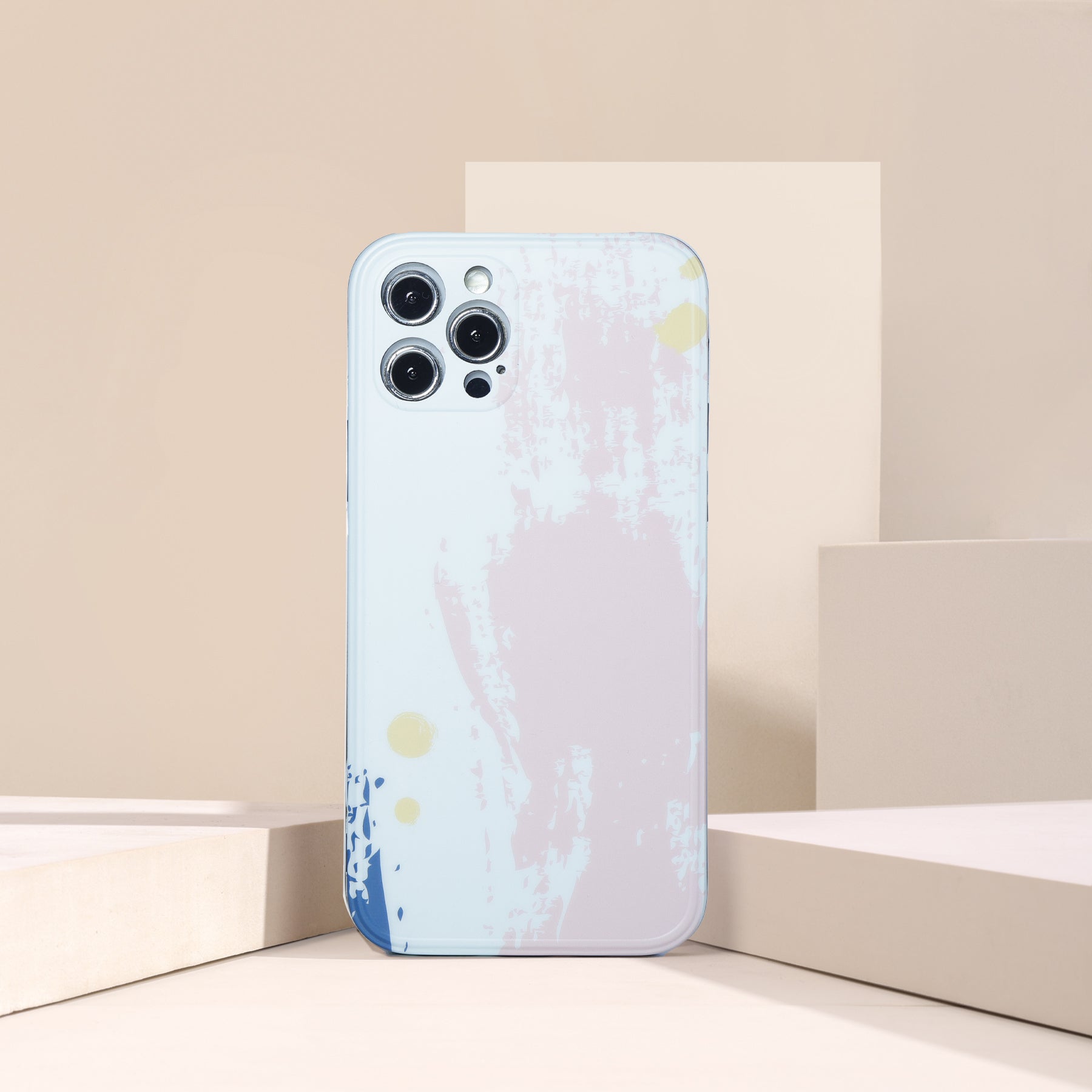 Pastel Pink Abstract iPhone Case