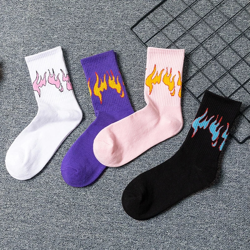 Hip Hop Flame Socks