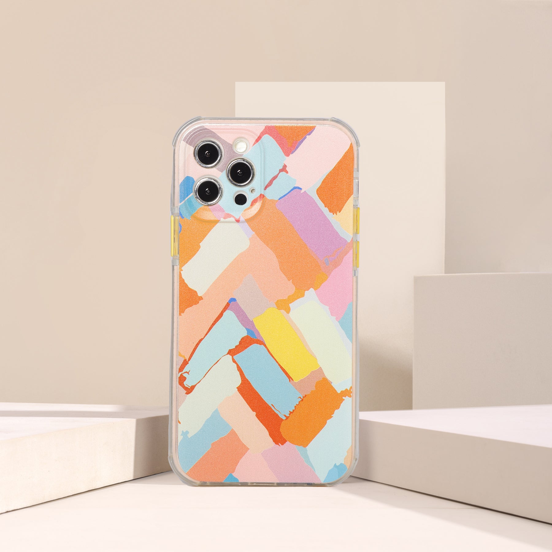 Pastel Colour Blocks iPhone Case