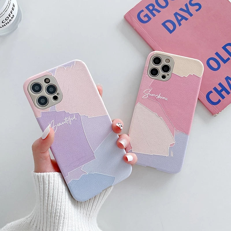 Aesthetic Pastel Patches iPhone Case