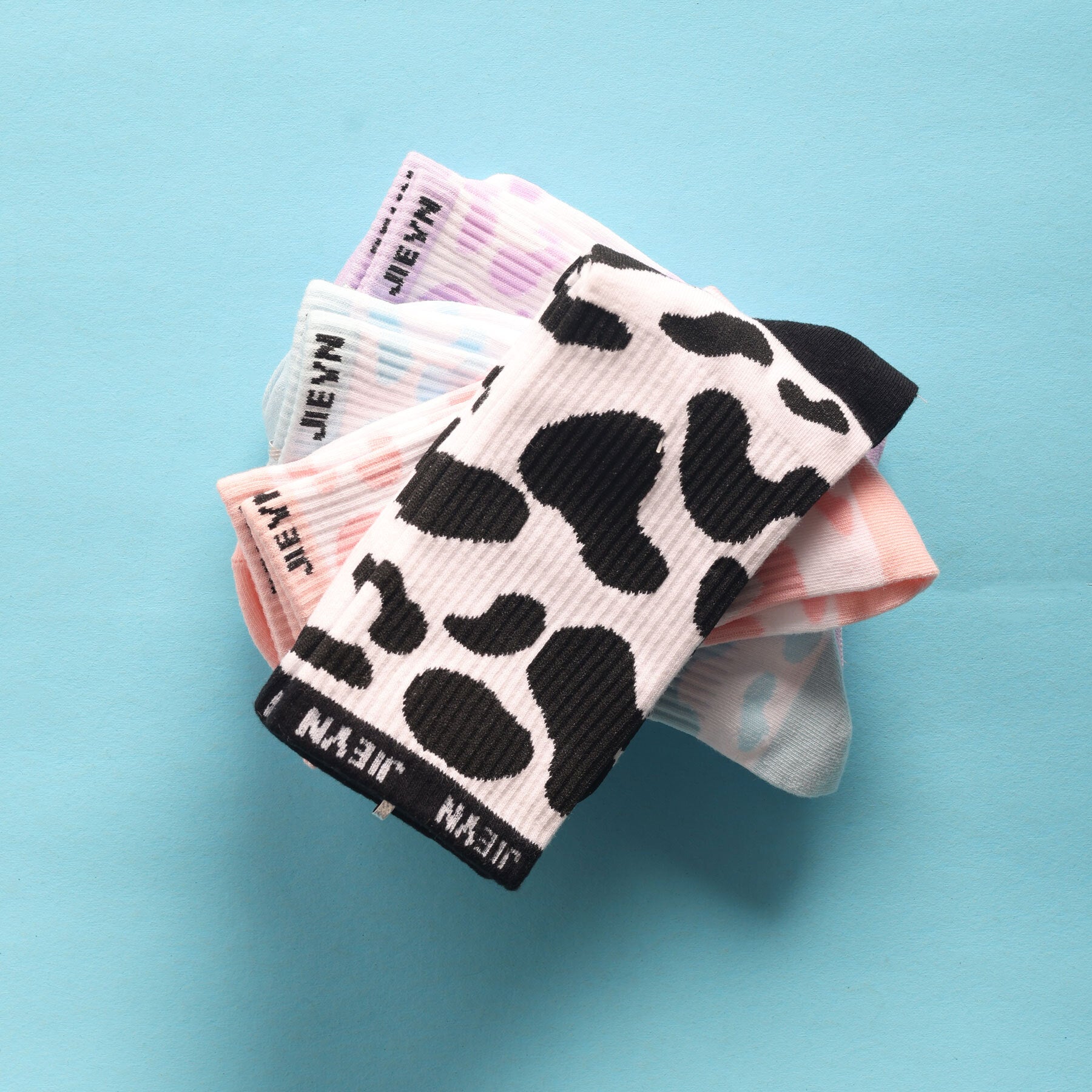 Y2K Cow Print Socks