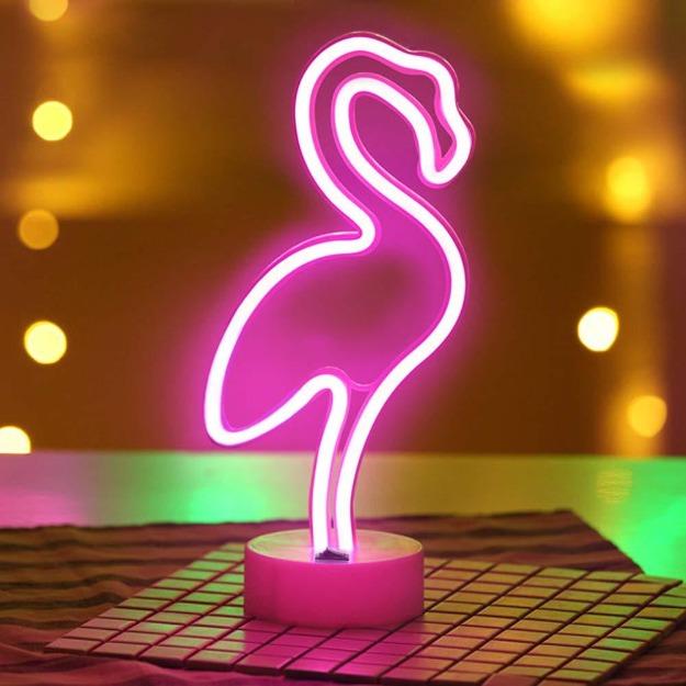Flamingo Neon Light Stand