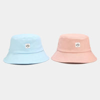 Smiley Minimal Basic Pastel Bucket Hat