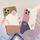 Cute Pastel Leaves iPhone Case