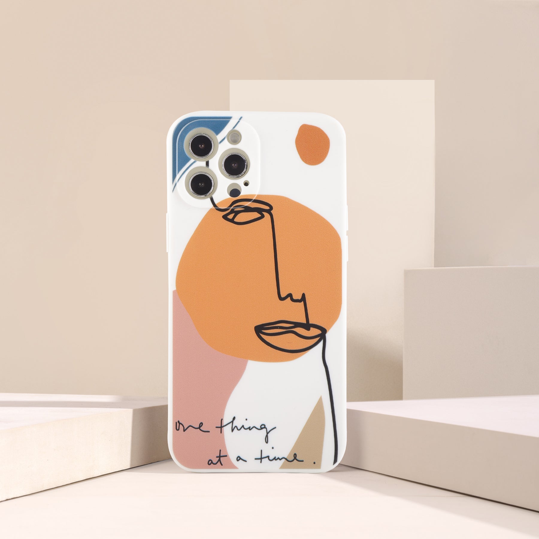 Abstract Face Minimal iPhone Case
