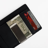 Textured Genuine Leather Men's Clipper Wallet