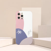 Cute Pastel Leaves iPhone Case