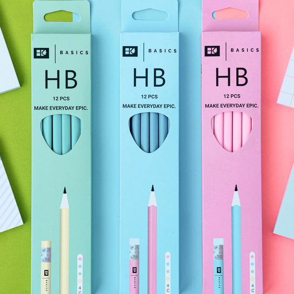 2B Pencils l Pack of 1 - 12 Pencils - HK BASICS