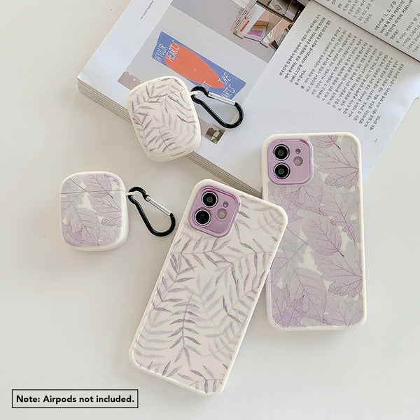 Electroplated Purple Leaf AirPod / AirPod Pro Case