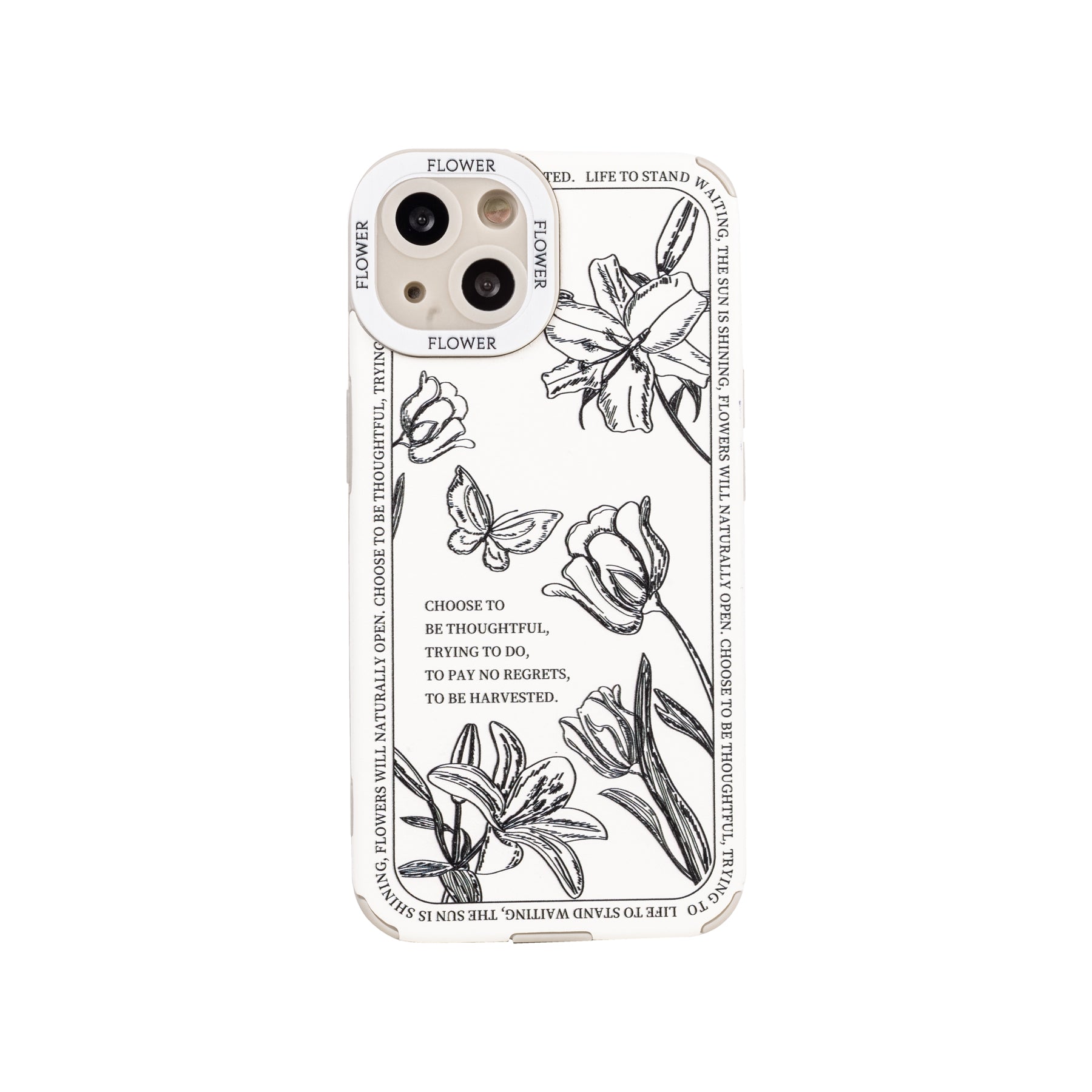 Flower Leather Texture iPhone Case