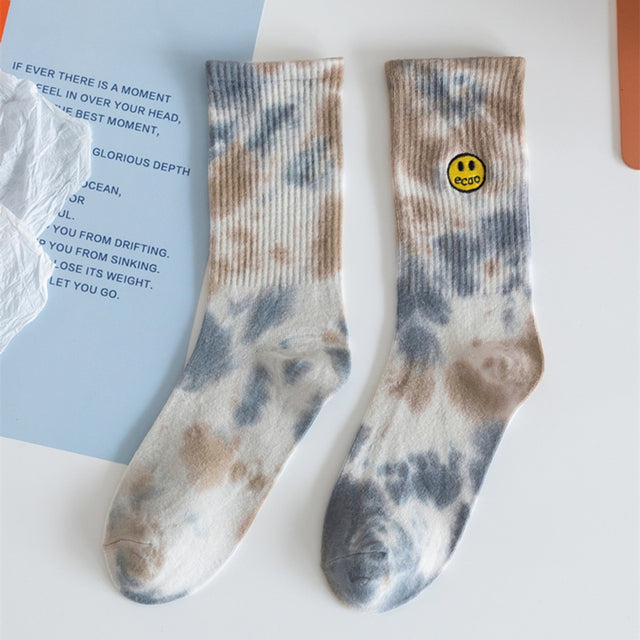 Tie Dye Socks (Embroidered)