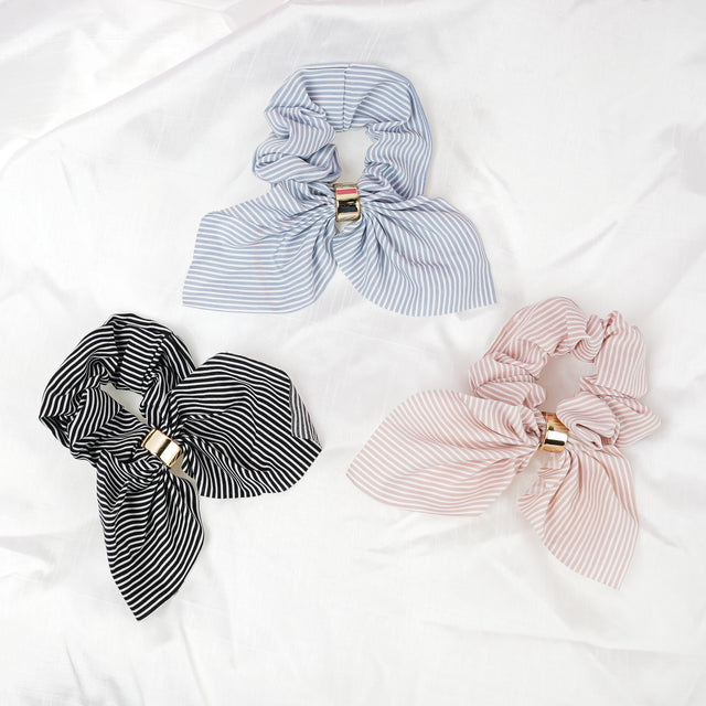 Minimal elastic scrunchies - Set of 4