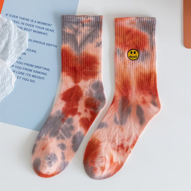 Tie Dye Socks (Embroidered)