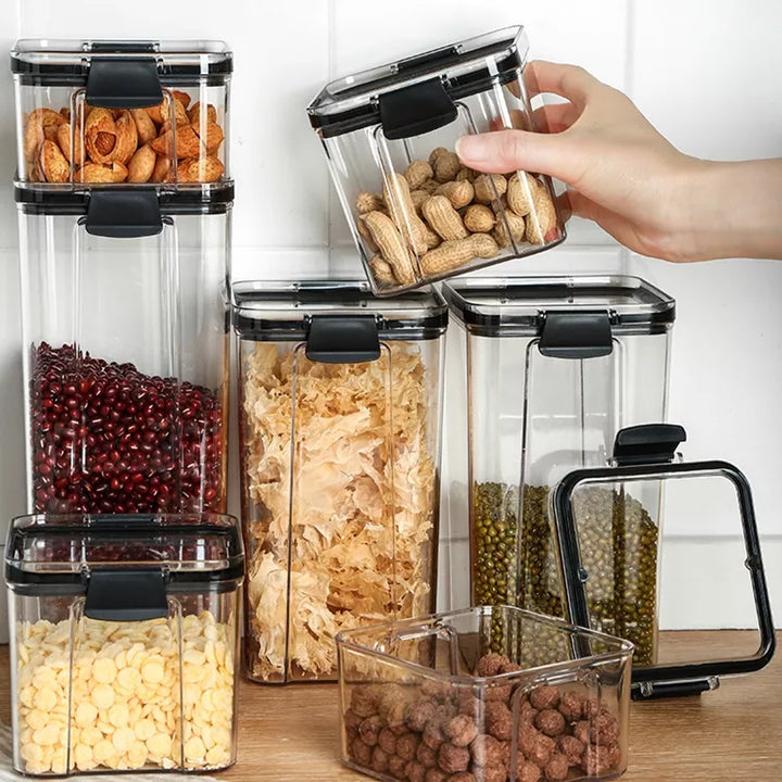 "airtight container airtight container set airtight jars transparent plastic jar"