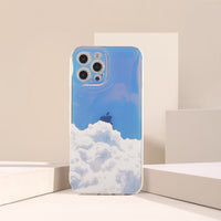 Holographic Dreamy Cloud iPhone Case