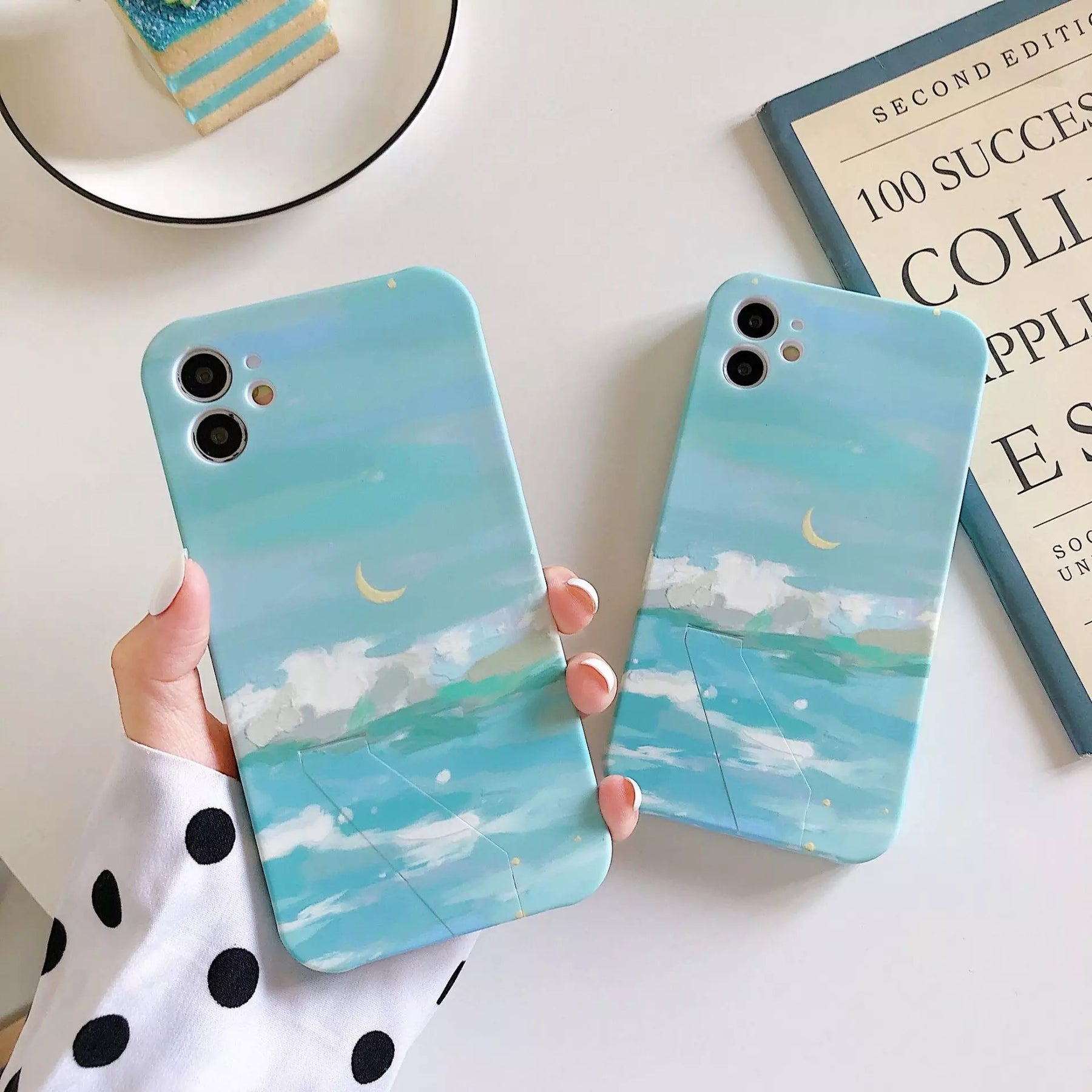 Crescent Moon iPhone Case (With Stand)