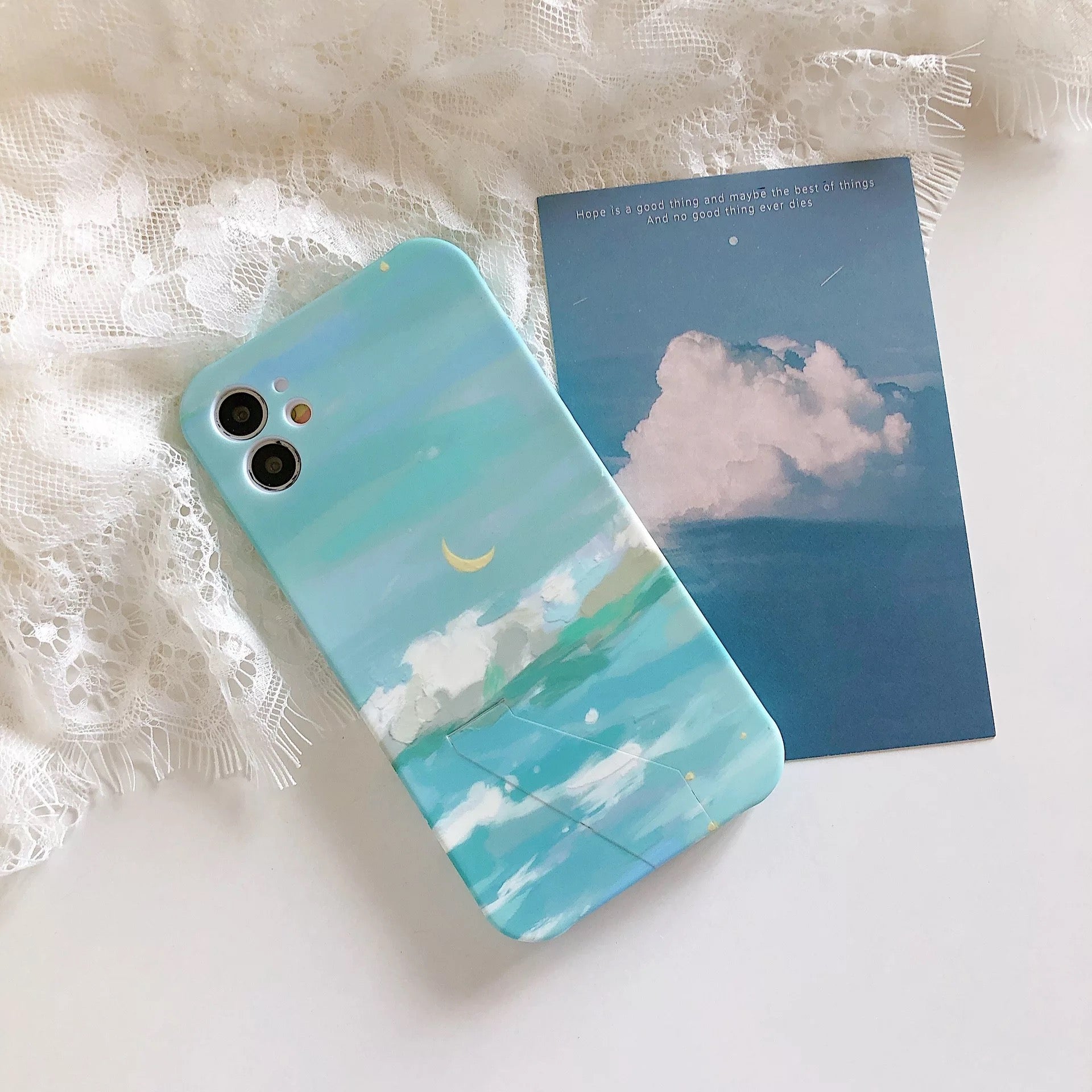 Crescent Moon iPhone Case (With Stand)