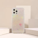 Lilac Heart And Glitter iPhone Case