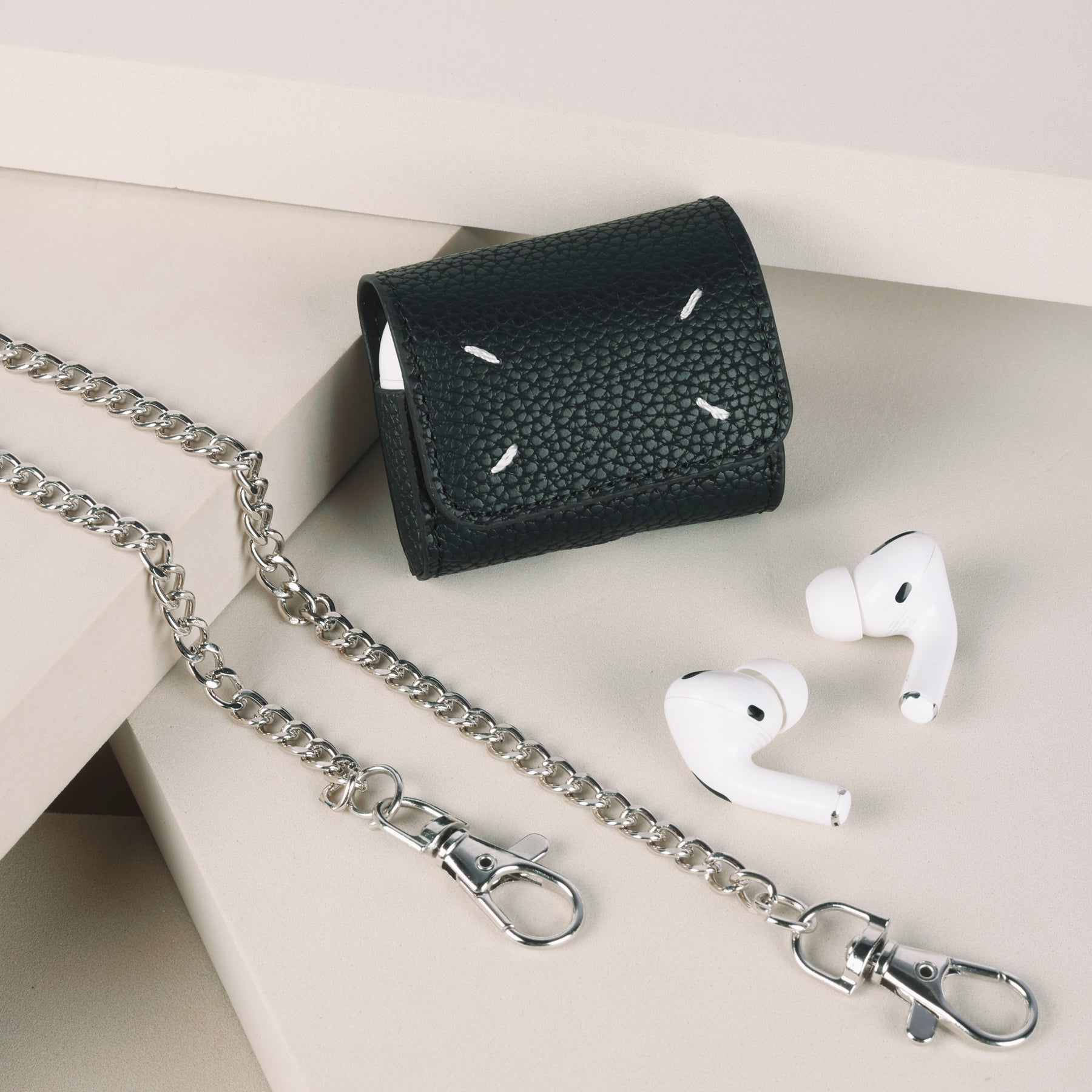 Magnetic Flap Leather AirPods Case