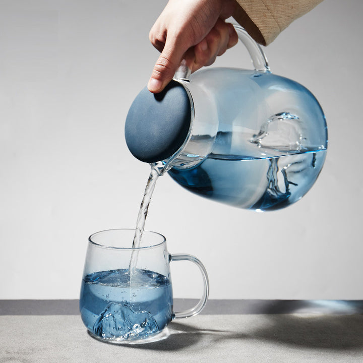 "premium water pot Glass Water pot Classy glass water pot beautiful water pot glass water jug with lid glass water jug set"