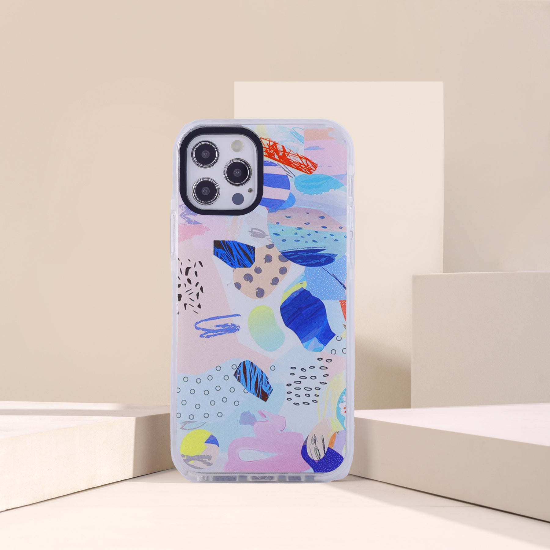Pastel Abstract Art iPhone Case