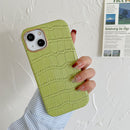 Pastel Croc Textured iPhone Case