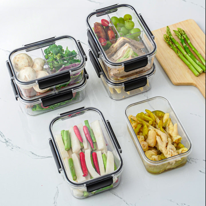 "multi-purpose kitchen containers multi purpose container for kitchen food grade plastic containers with lids Microwave Safe Containers microwave safe containers online Transparent kitchen Container 1/2 Kg Container 3 partition container Refrigerator Organizer Container fridge storage containers Containers Sets"