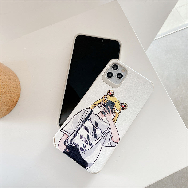 Buy Cartoon Phone Case for iPhone XR Cute Cartoon Anime Character Design  with Kickstand Lanyard Wrist Strap Holder Shockproof Cover for Women Boys  Girls Teenager Online at desertcartINDIA