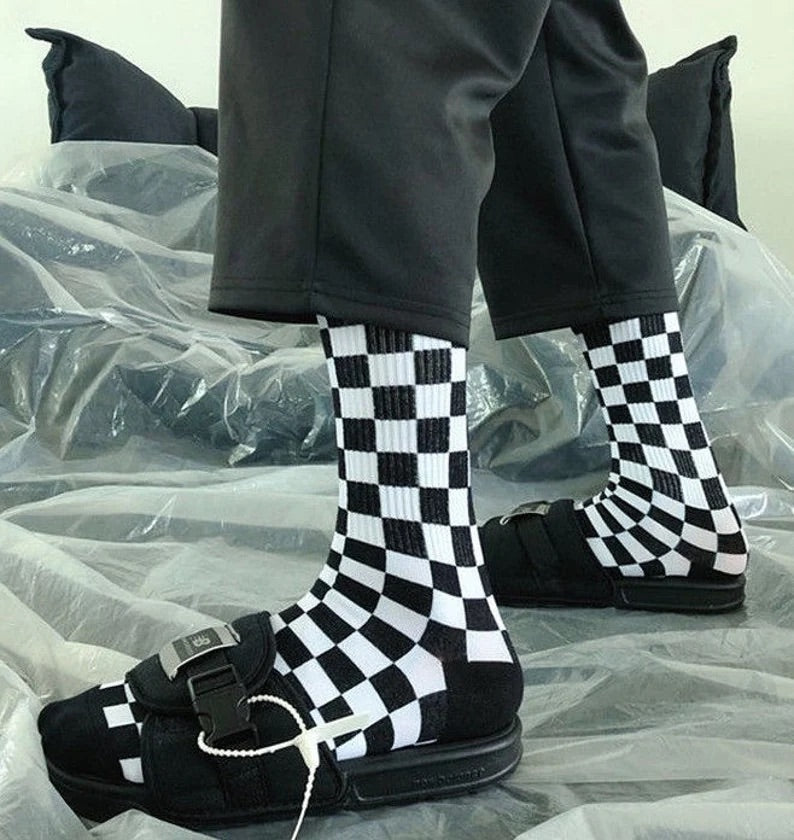 Checkered Socks  Pair of 2