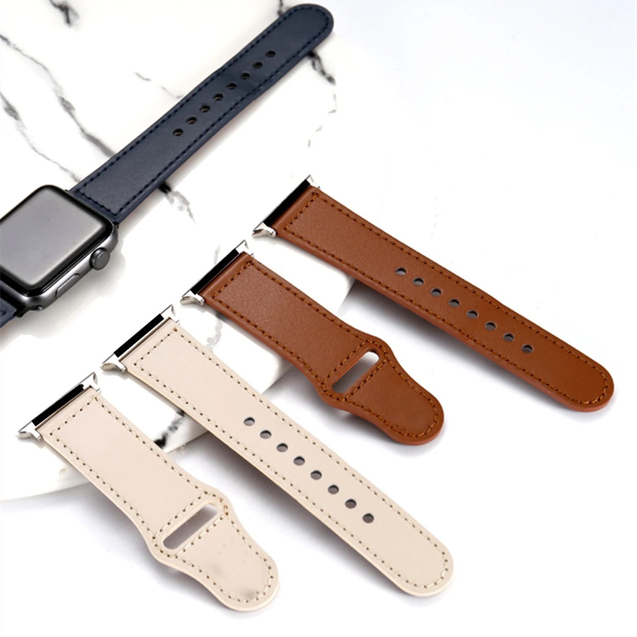 Hybrid Leather Apple Watch Strap